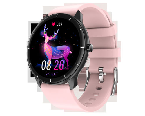 Smart Watch alla moda delle donne Q21 intorno allo schermo Smartwatch per il cuore Rate Monitor Compatible For Android ed IOS della ragazza