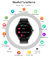 Smart Watch alla moda delle donne Q21 intorno allo schermo Smartwatch per il cuore Rate Monitor Compatible For Android ed IOS della ragazza