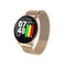 Grande touch screen rotondo Smartwatch, Smart Watch d'acciaio di pressione sanguigna dell'inseguitore di forma fisica della cinghia